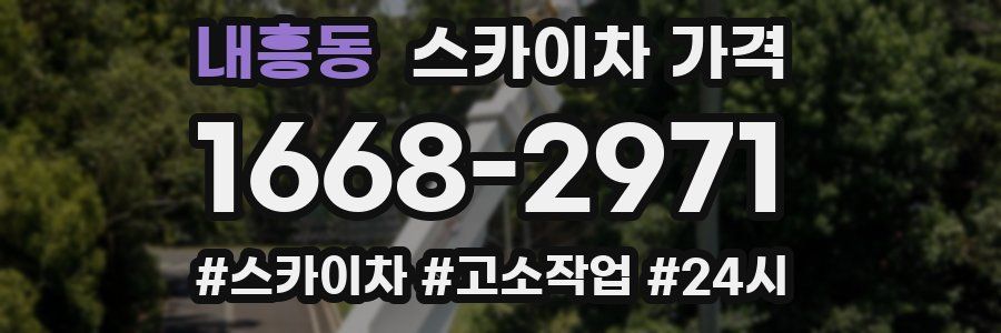 내흥동 스카이차 가격