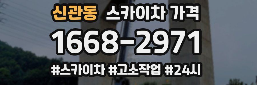 신관동 스카이차 가격