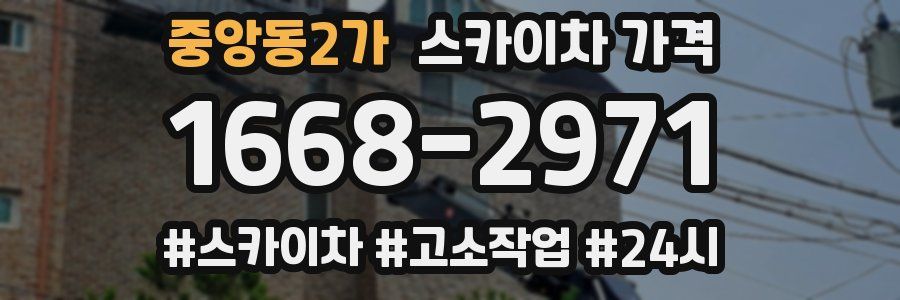 중앙동2가 스카이차 가격