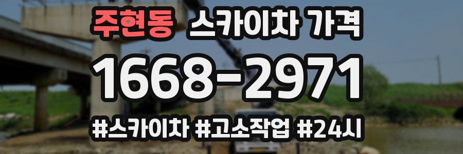 주현동 스카이차 가격