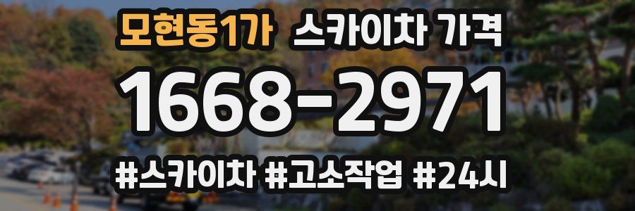 모현동1가 스카이차 가격