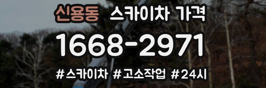 신용동 스카이차 가격