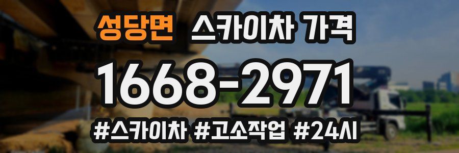 성당면 스카이차 가격