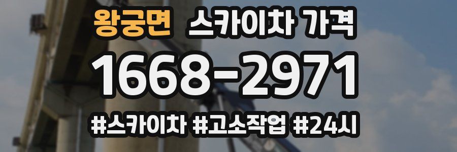 왕궁면 스카이차 가격