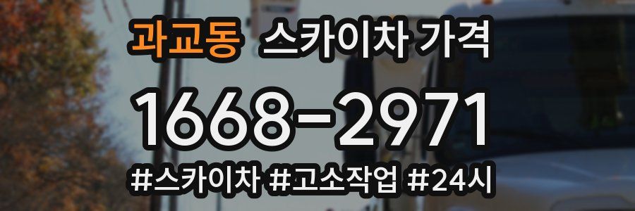 과교동 스카이차 가격