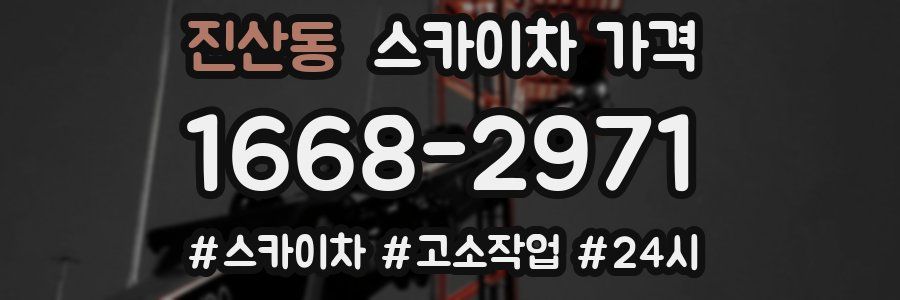 진산동 스카이차 가격