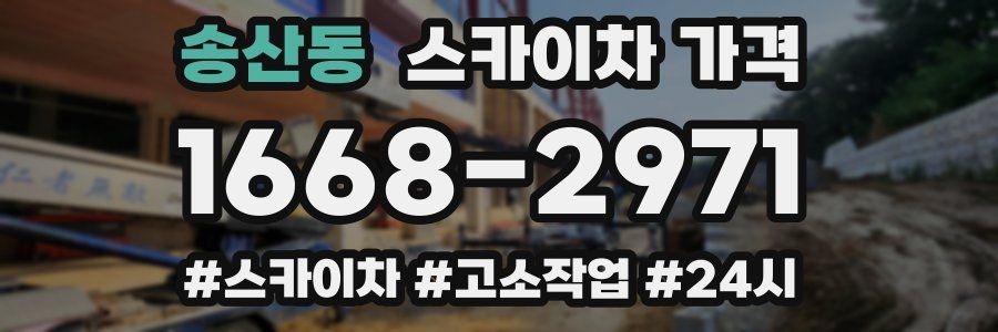 송산동 스카이차 가격