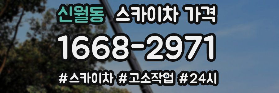 신월동 스카이차 가격