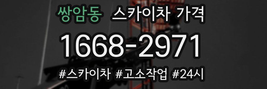 쌍암동 스카이차 가격