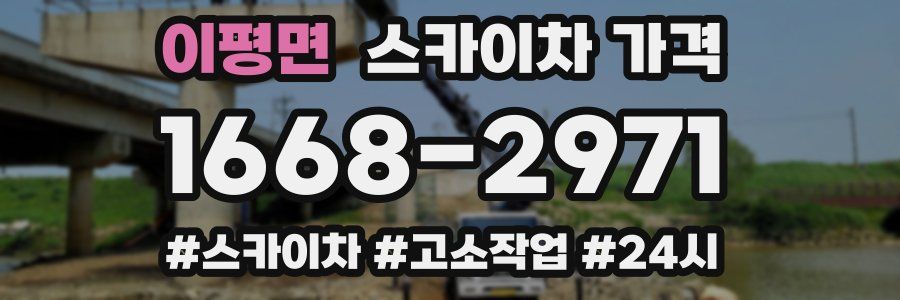 이평면 스카이차 가격