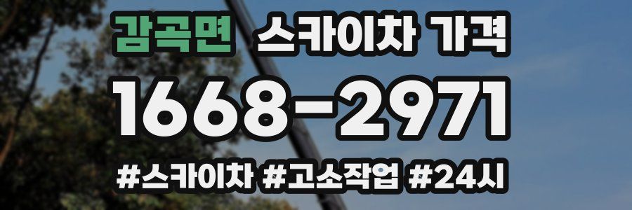 감곡면 스카이차 가격