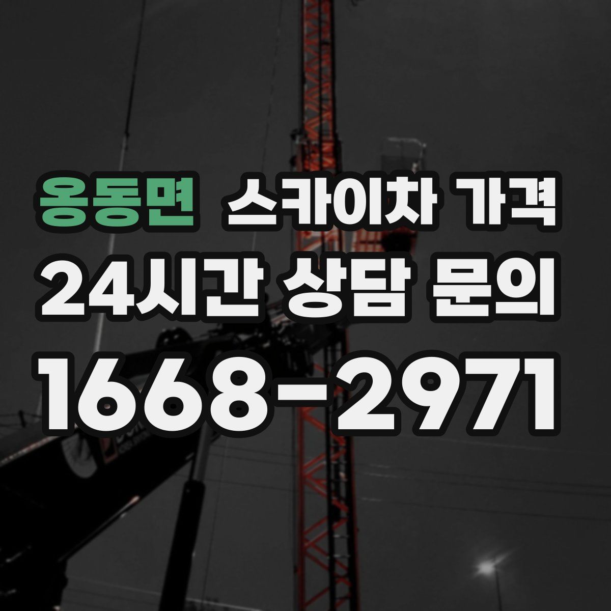 옹동면 스카이차 가격