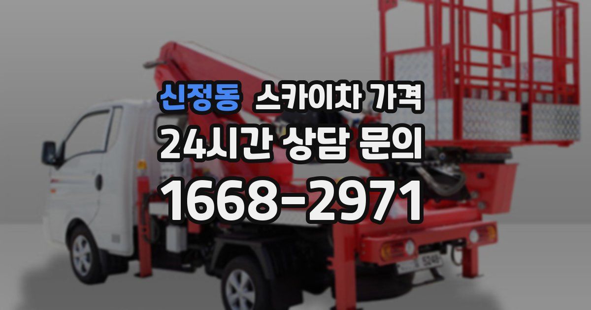 신정동 스카이차 가격