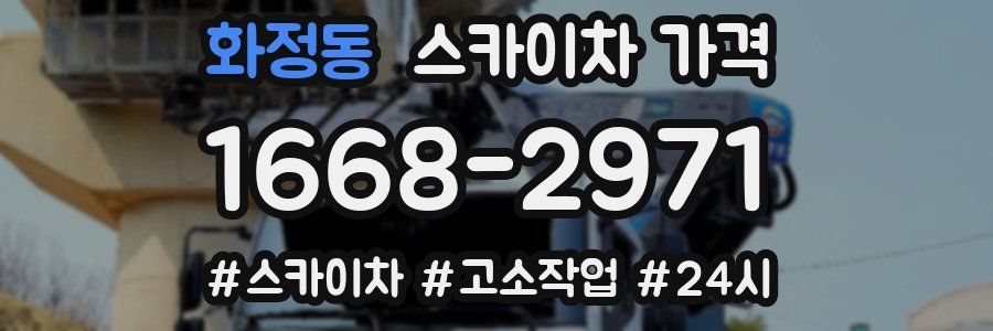 화정동 스카이차 가격