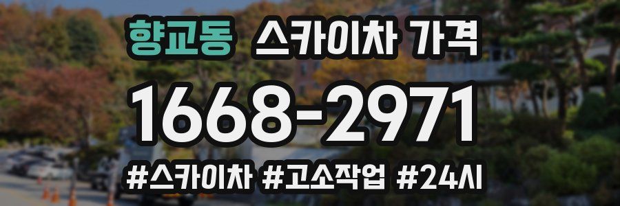 향교동 스카이차 가격