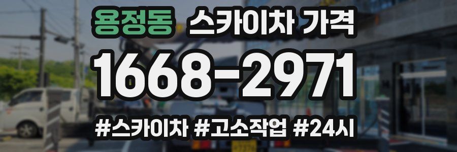 용정동 스카이차 가격