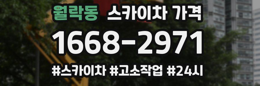 월락동 스카이차 가격