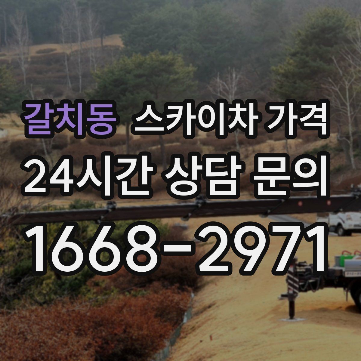 갈치동 스카이차 가격 급한 작업일수록 정보가 정확해야 합니다