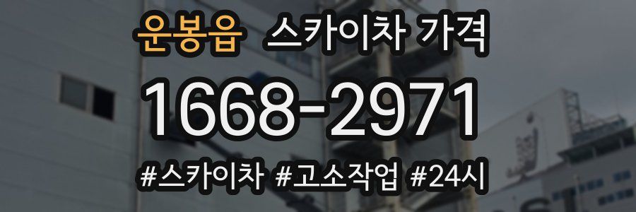 운봉읍 스카이차 가격