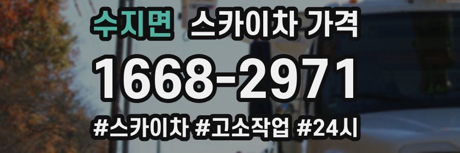 수지면 스카이차 가격