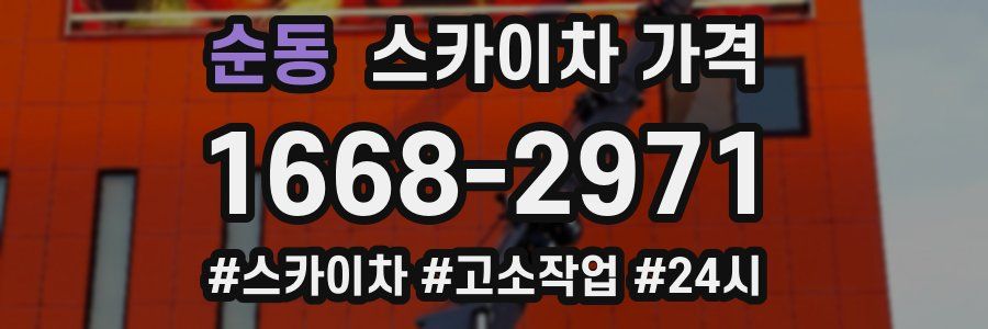 순동 스카이차 가격