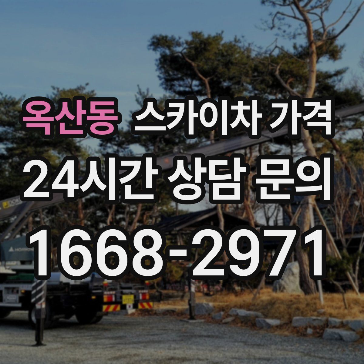 옥산동 스카이차 가격