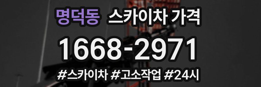 명덕동 스카이차 가격