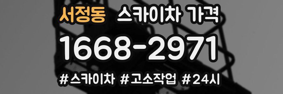 서정동 스카이차 가격