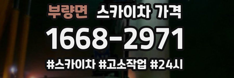 부량면 스카이차 가격