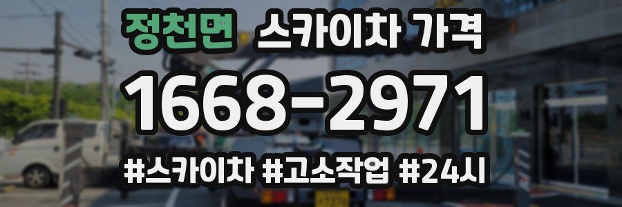 정천면 스카이차 가격