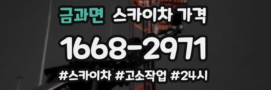 금과면 스카이차 가격