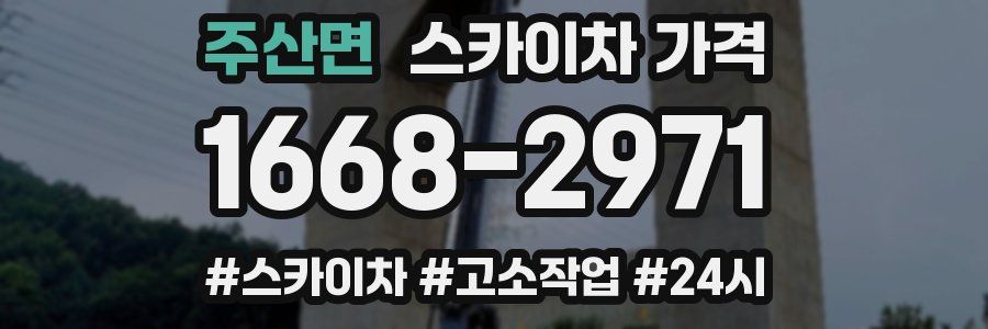 주산면 스카이차 가격