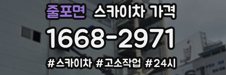 줄포면 스카이차 가격