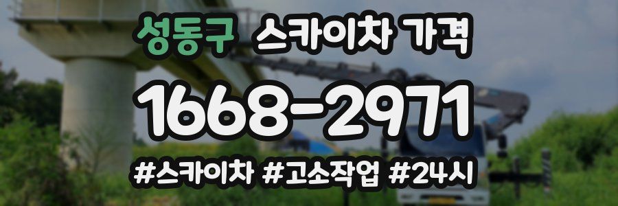 성동구 스카이차 가격