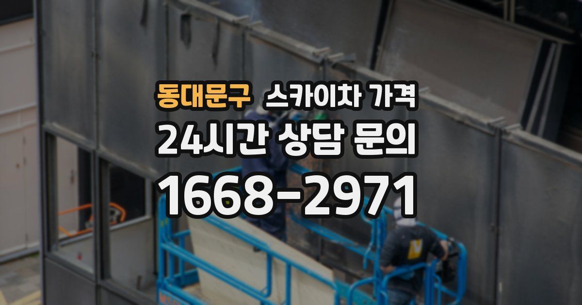 동대문구 스카이차 가격