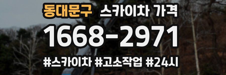 동대문구 스카이차 가격