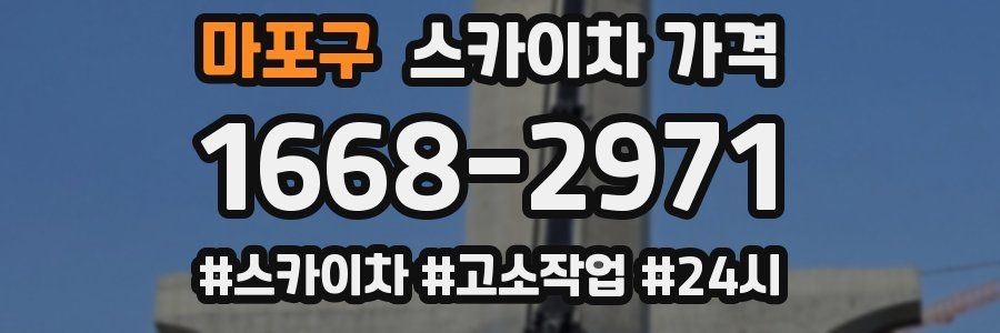 마포구 스카이차 가격