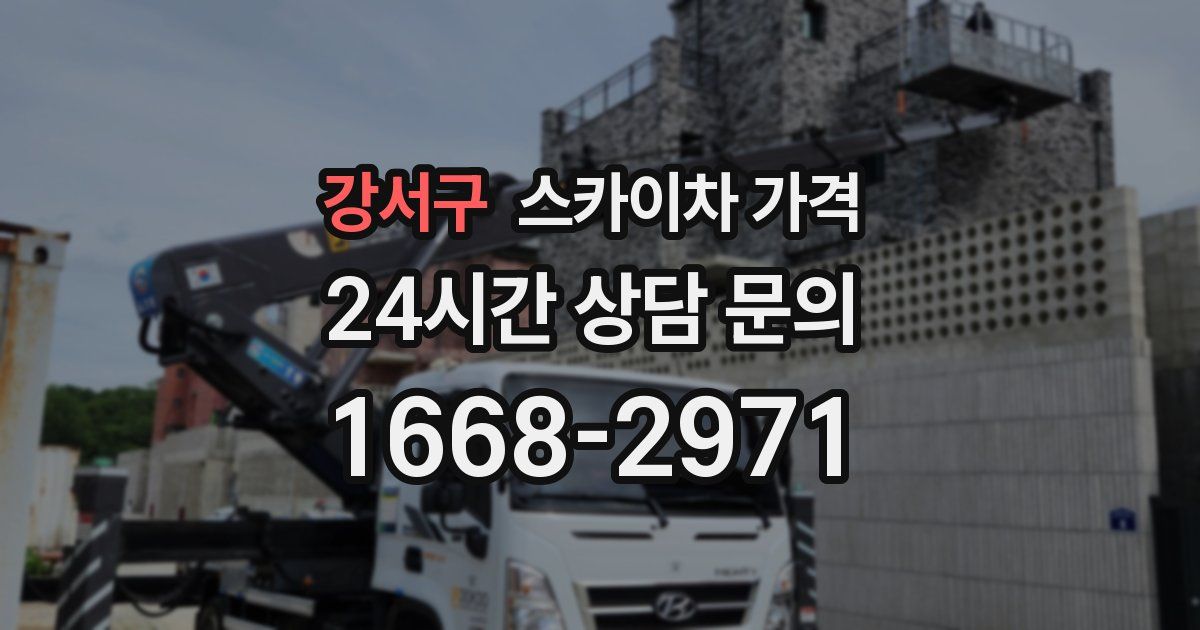 강서구 스카이차 가격