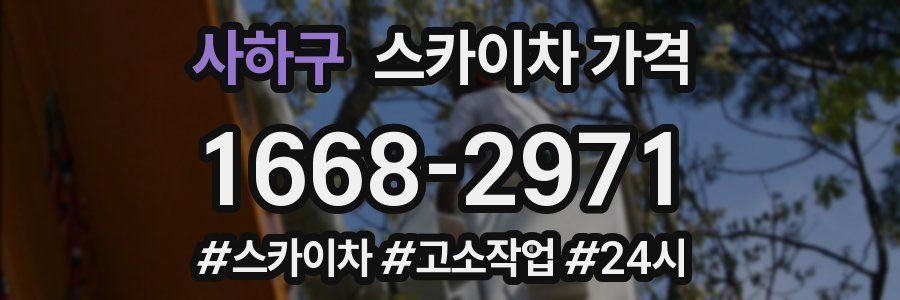 사하구 스카이차 가격