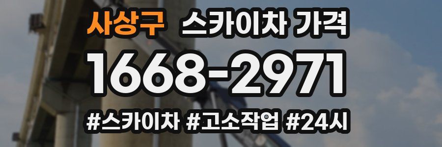 사상구 스카이차 가격