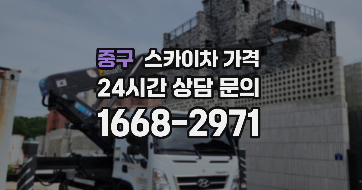 중구 스카이차 가격