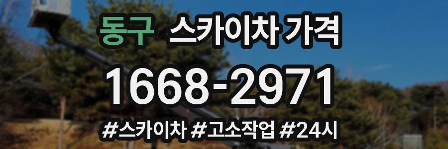 동구 스카이차 가격