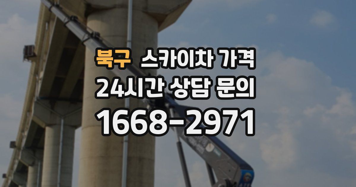 북구 스카이차 가격