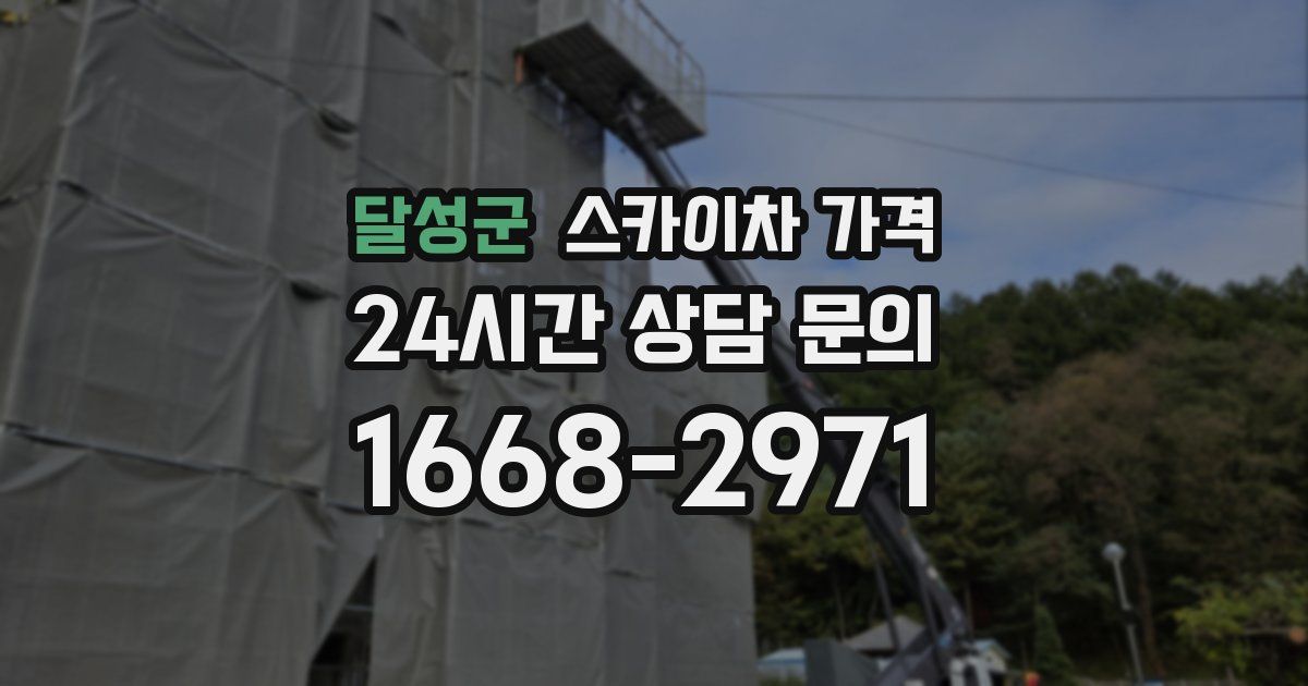 달성군 스카이차 가격