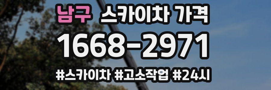 남구 스카이차 가격