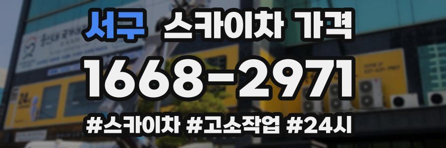 서구 스카이차 가격