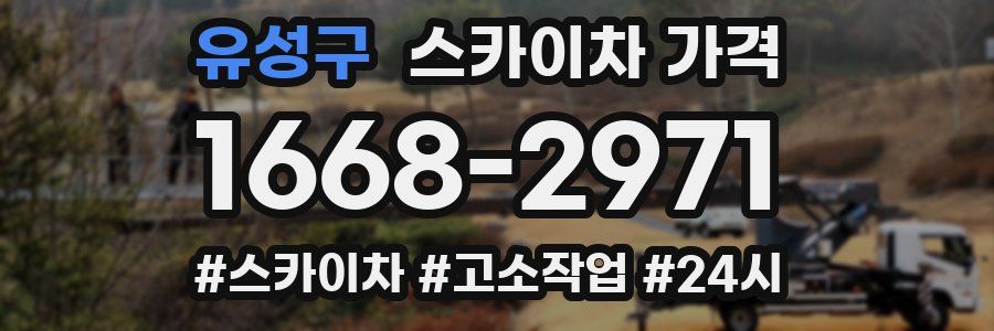 유성구 스카이차 가격