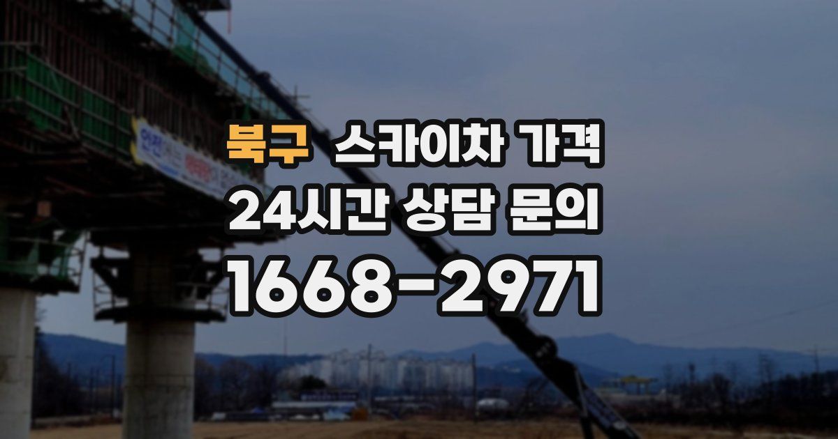북구 스카이차 가격