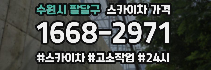수원시 팔달구 스카이차 가격
