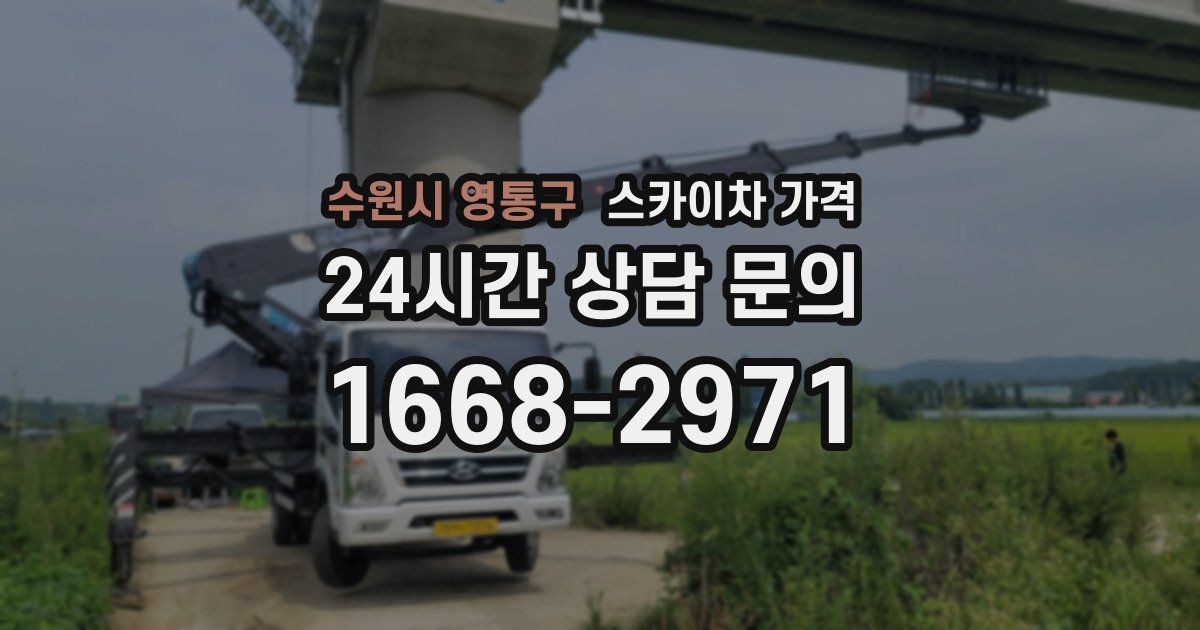 수원시 영통구 스카이차 가격